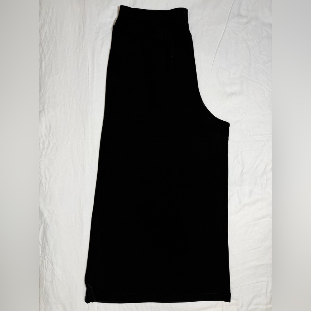 Classic Black Stretch Pull-on Wide Leg Pants 3XQuiet Lux Executive Essential NWT - Picture 10 of 13